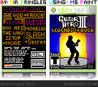 Guitar Hero III: Legends of Rock (Pixelart) box cover