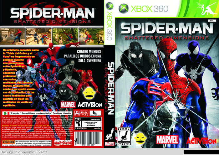 Spider-Man: Shattered Dimensions box art cover