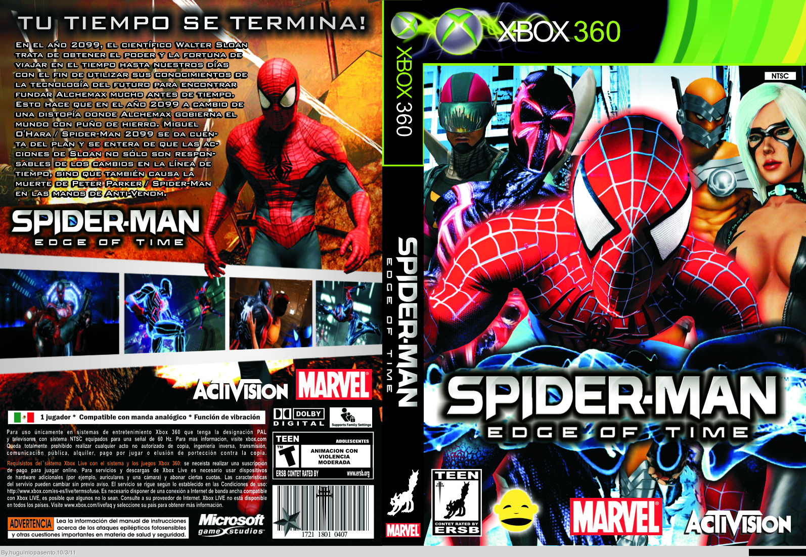 Spider-Man Edge of Time box cover