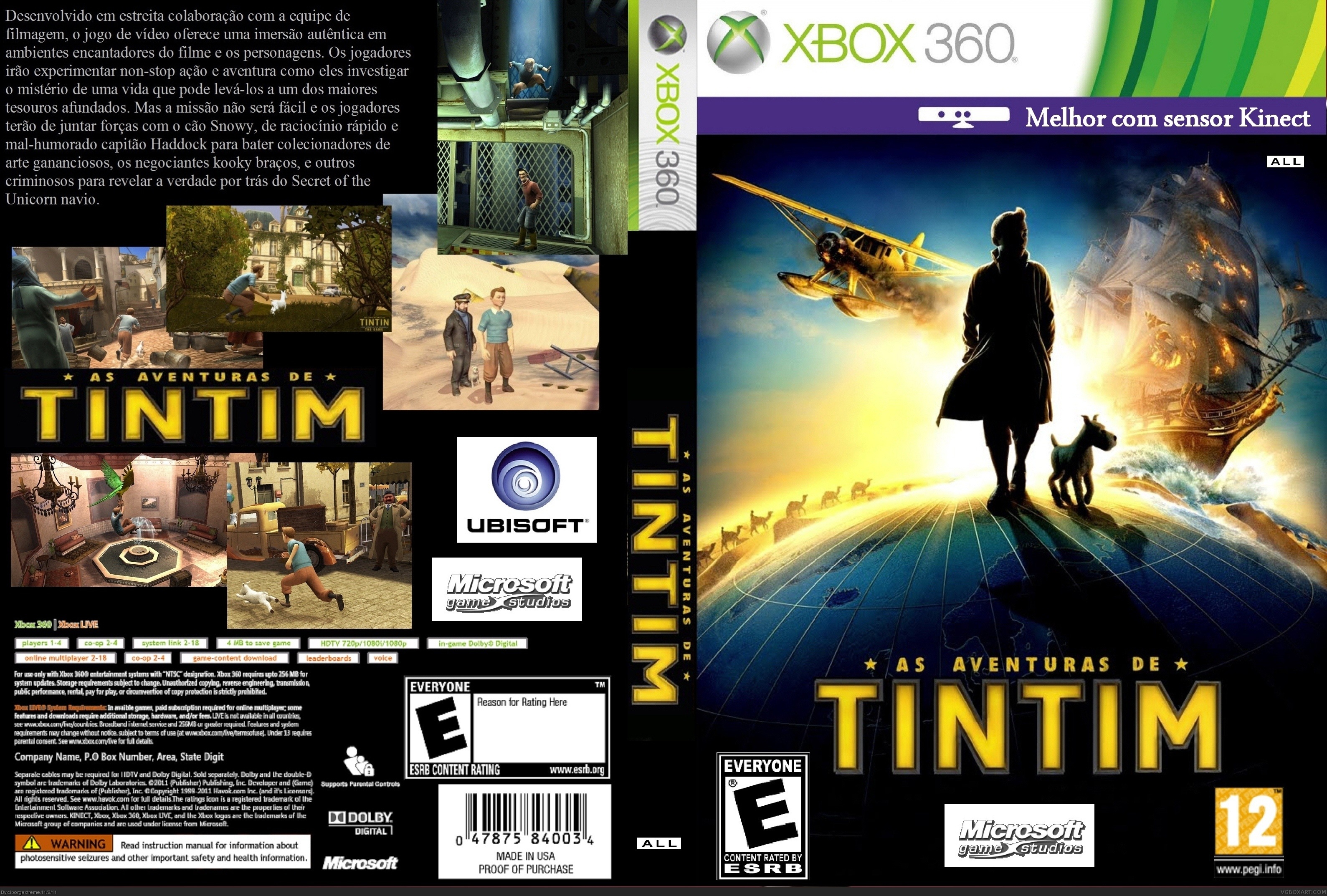 The Adventures of Tintin box cover