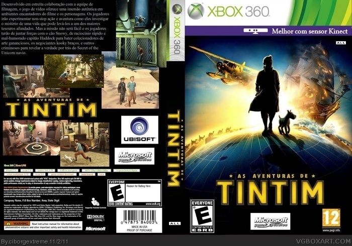 The Adventures of Tintin box art cover
