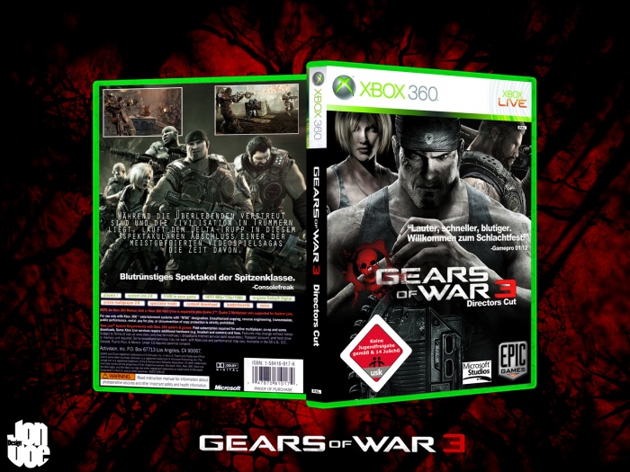 Gears of War 3 Directors Cut box art cover