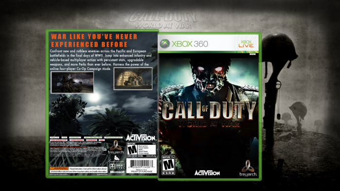 Call Of Duty : World At War box art cover