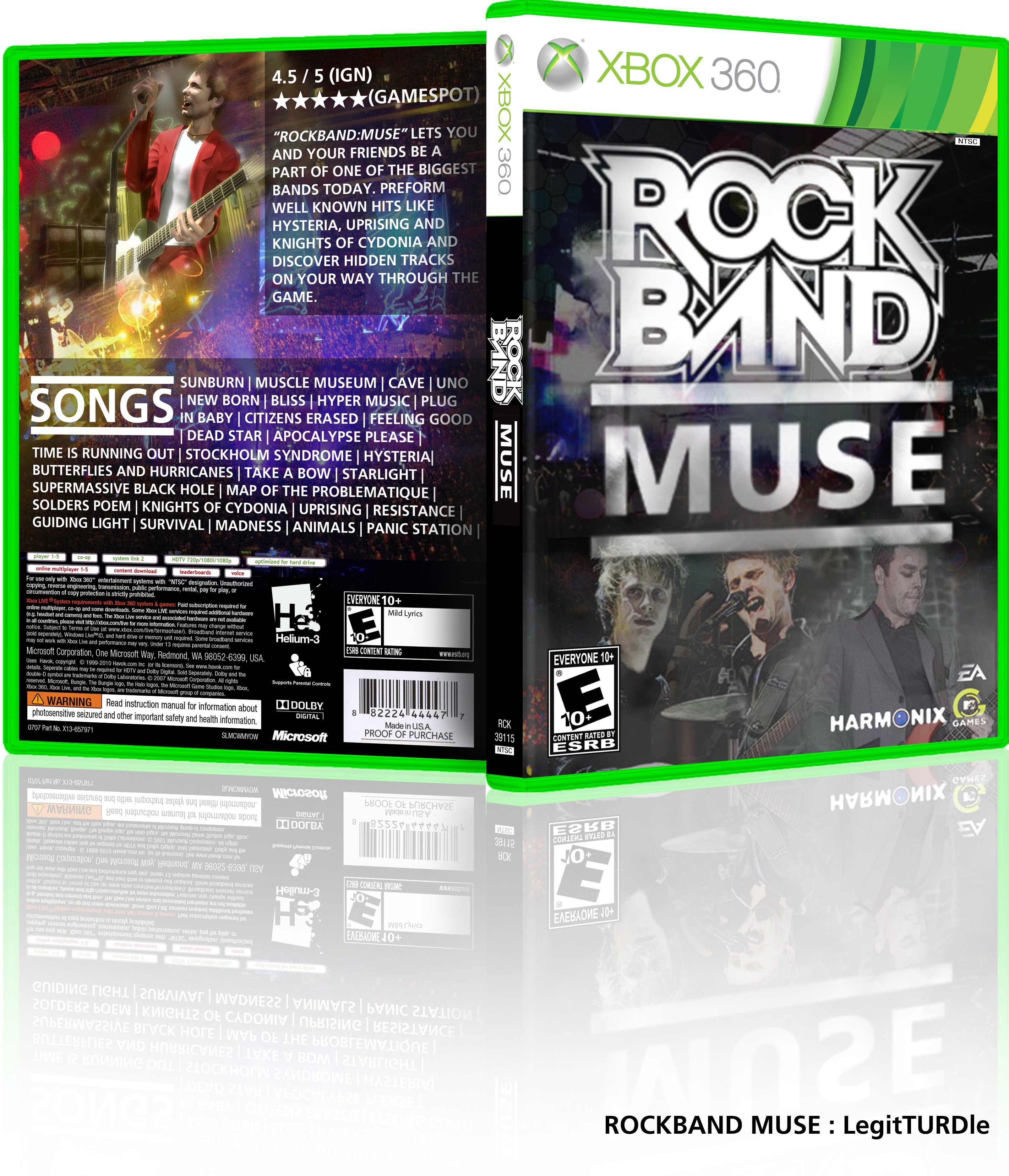 RockBand: Muse box cover