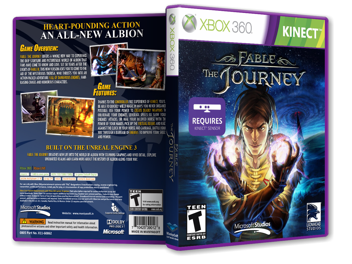 Fable: The Journey box cover