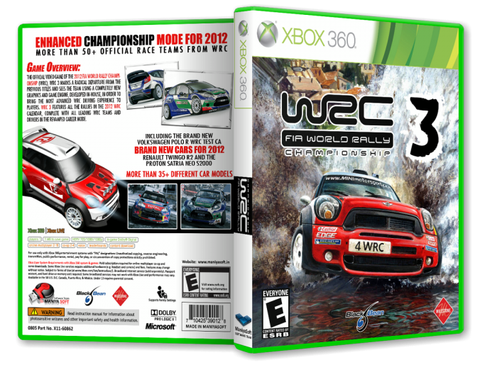 WRC 3 FIA World Rally Championship box art cover