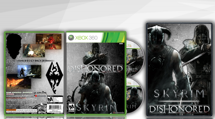 Skyrim/Dishonored 2-Disc Collector's Set box art cover