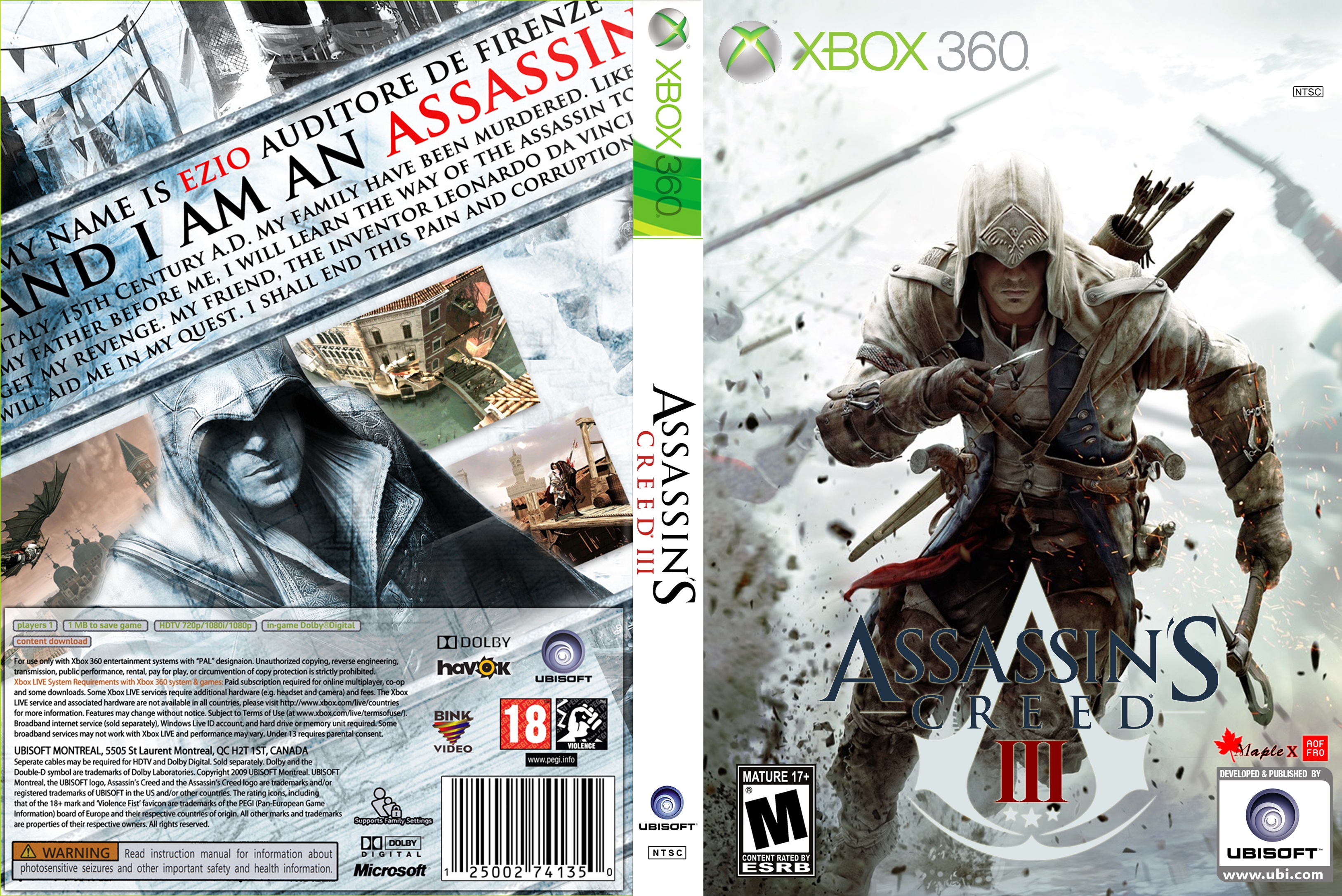 Assasin Creed 3 box cover
