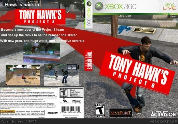 Tony Hawk's Project 8 box art cover