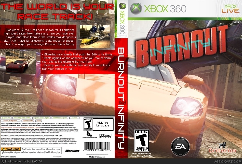 Burnout: Infinity box cover