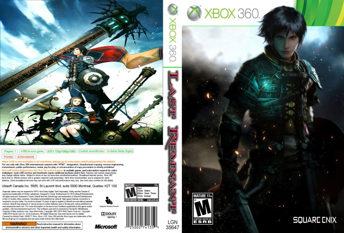 The Last Remnant box art cover