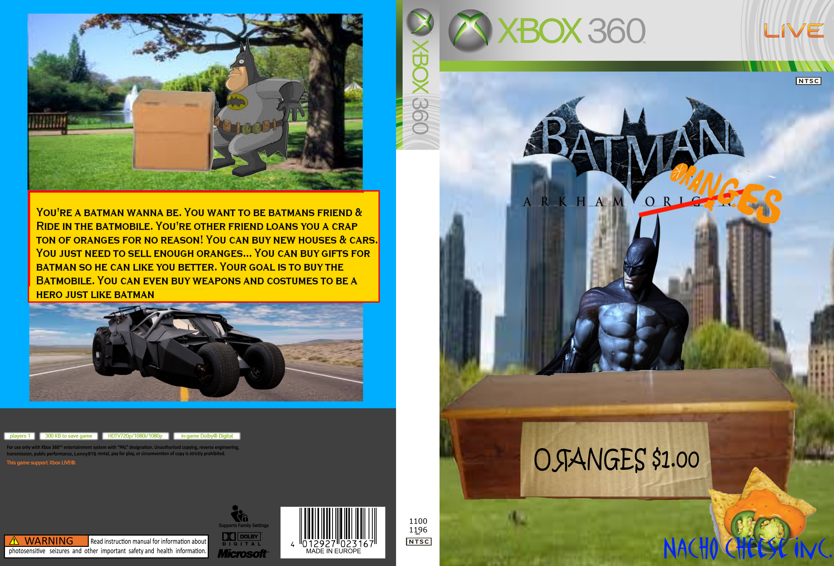 Batman Arkham Oranges box cover