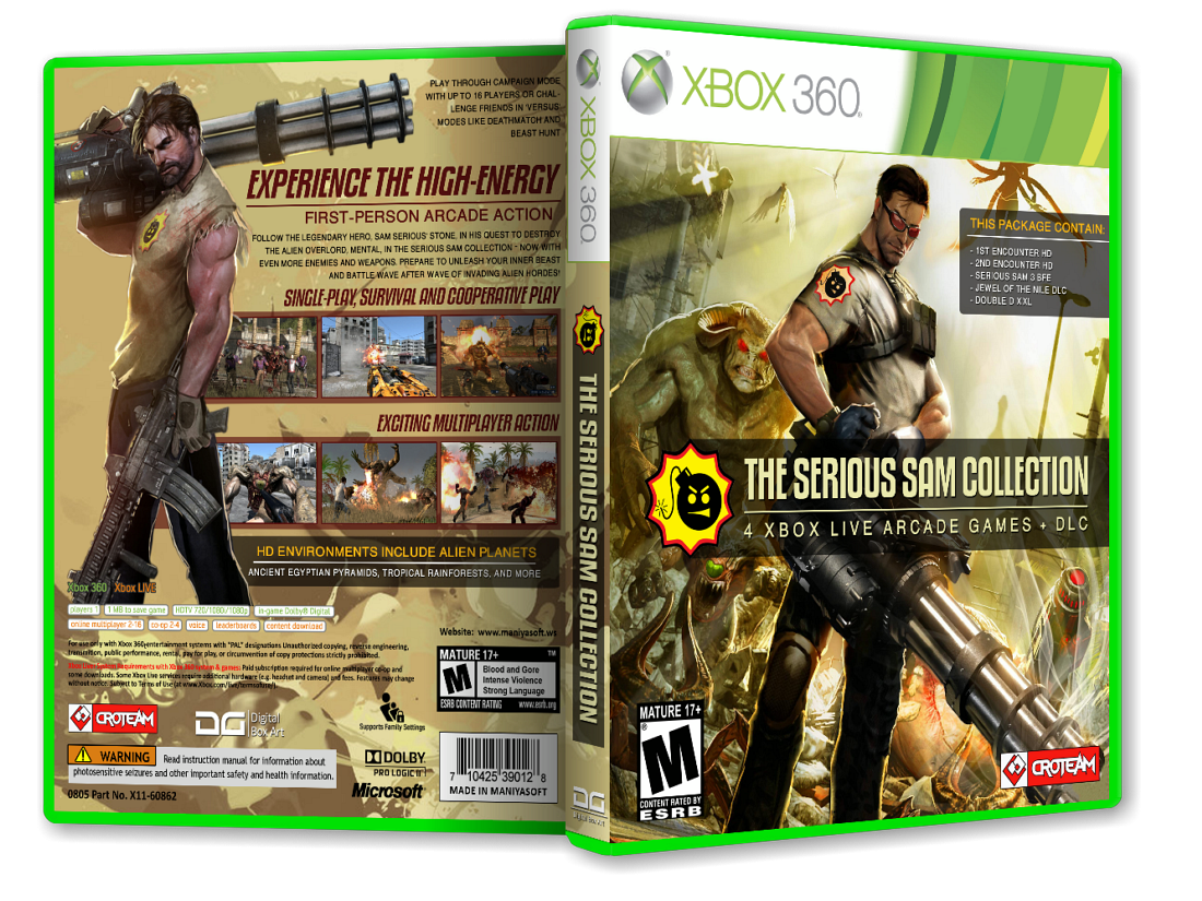 The Serious Sam: Goodbye Edition box cover