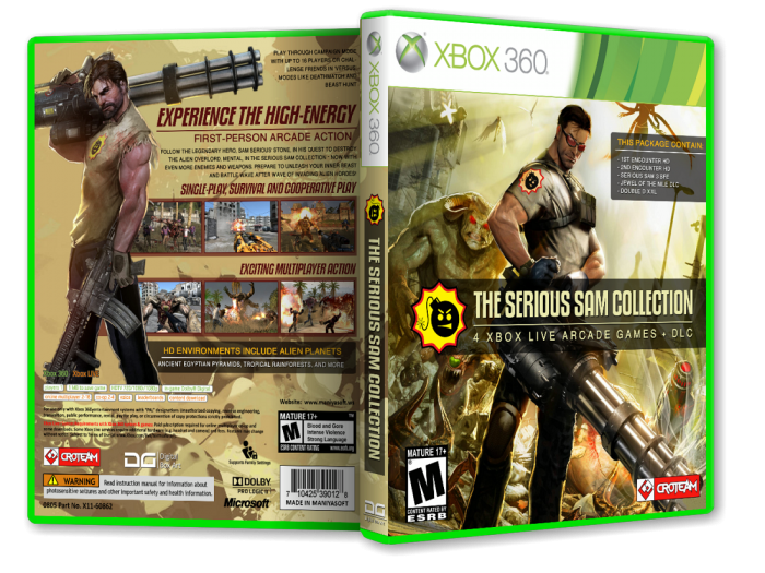 The Serious Sam: Goodbye Edition box art cover