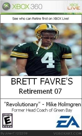 Brett Favre's Retirement 07 box cover