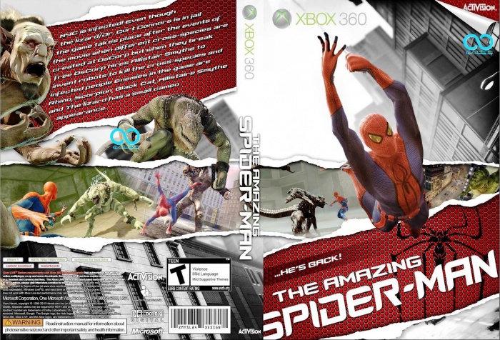 The Amazing Spiderman Xbox 360 box art cover