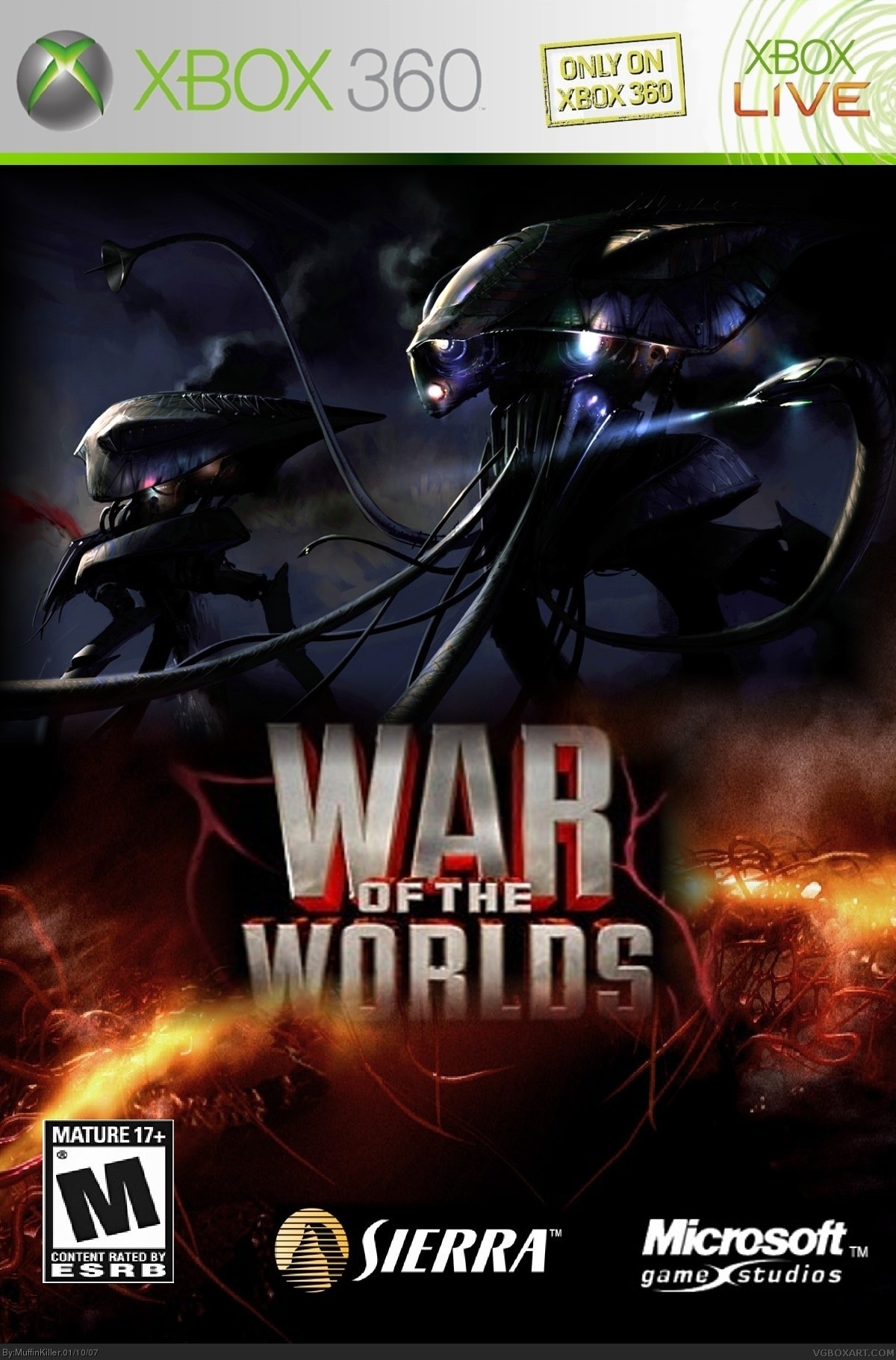 War Of The Worlds:The Official Game Of The Movie box cover