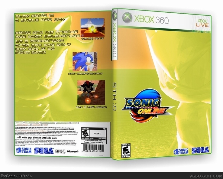 Sonic The Hedgehog Online box cover