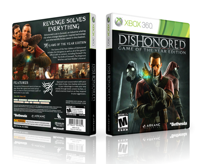 Dishonored: GOTY box art cover