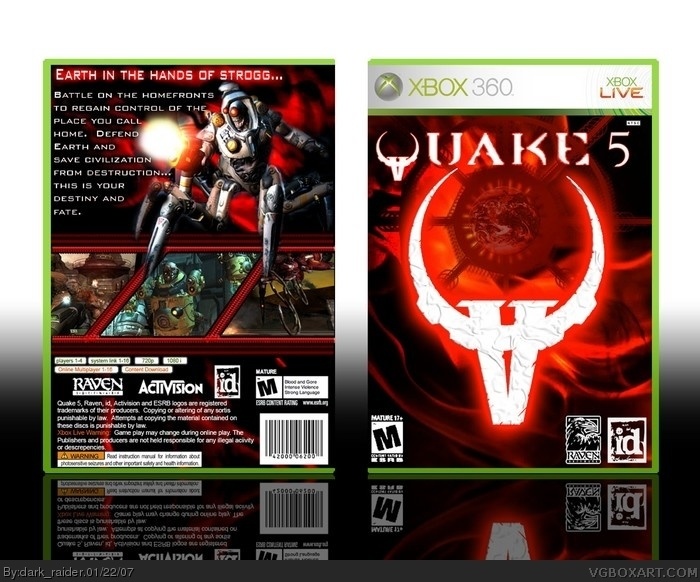 Quake 5 box art cover