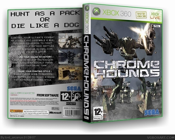 Chromehounds box cover