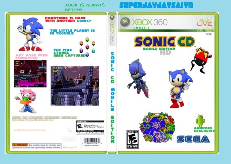 Sonic CD Mobile Edition HD box cover