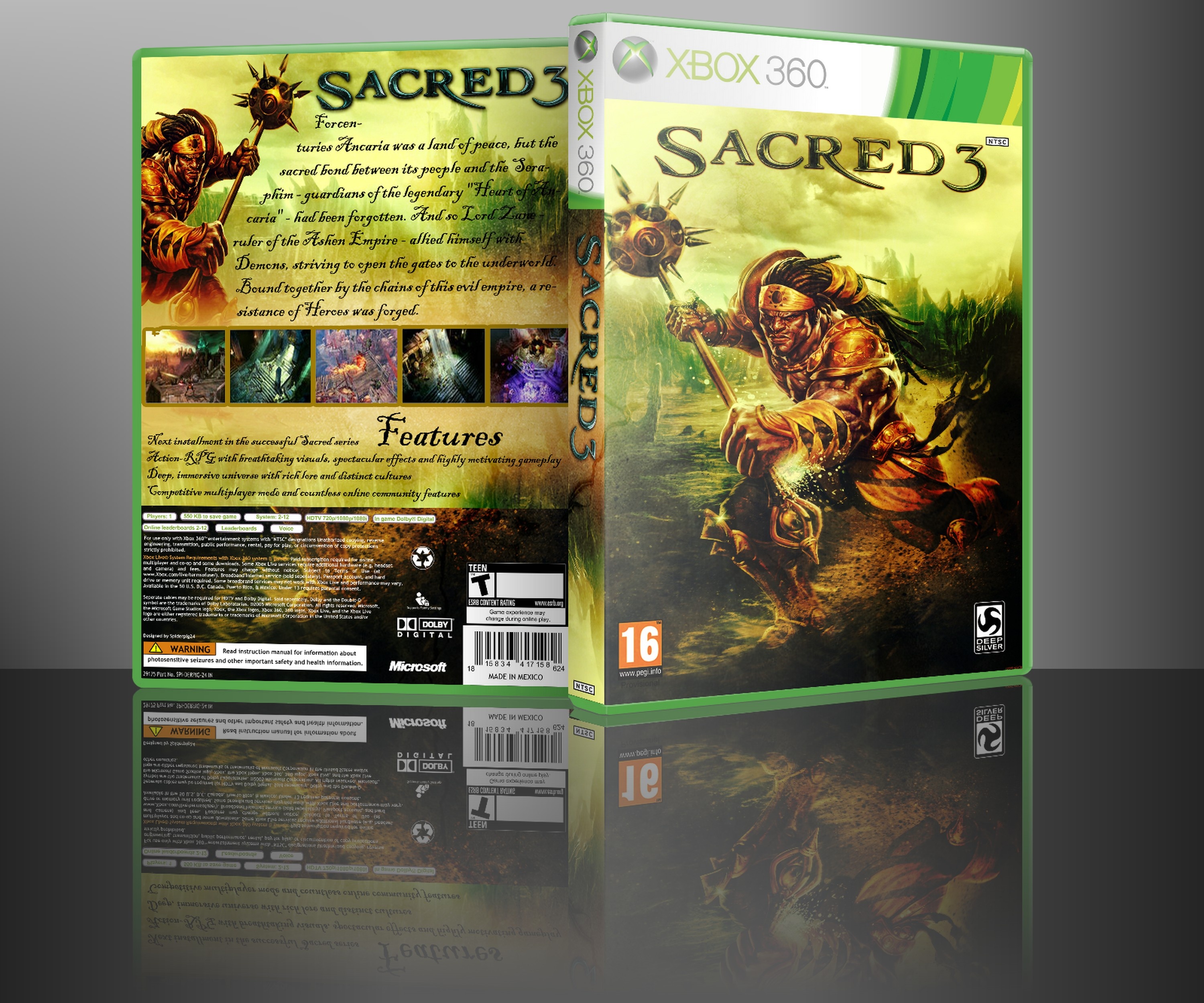 Sacred 3 box cover
