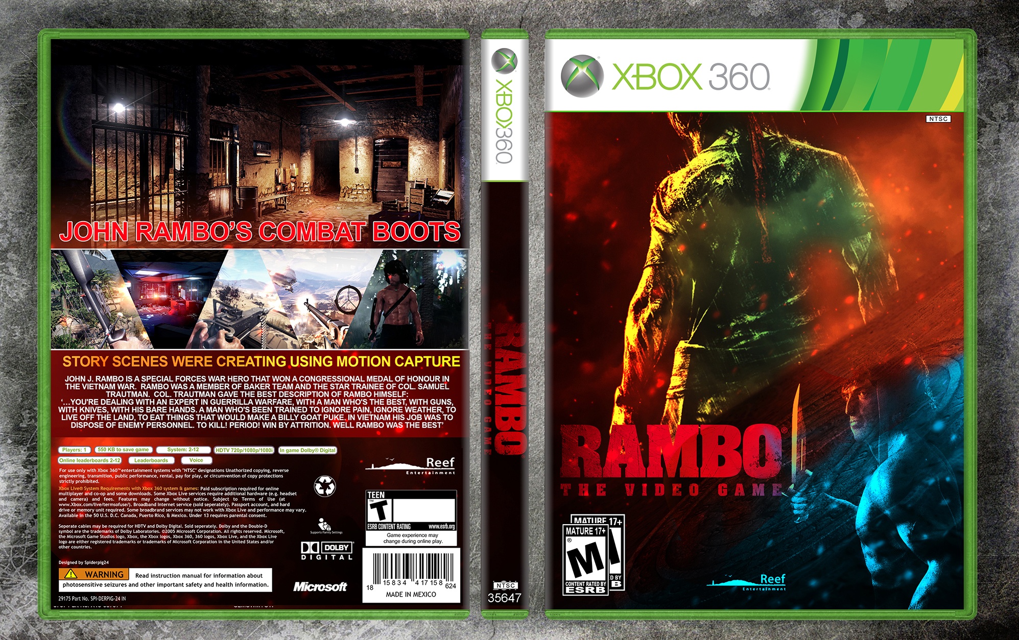 Rambo The Video Game box cover