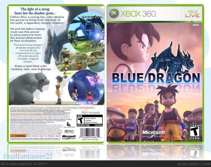 Blue Dragon box art cover