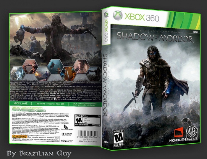 Middle-earth: Shadow of Mordor box art cover