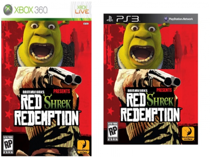 Red Shrek Redemption box art cover