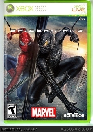 Spiderman 3 box cover