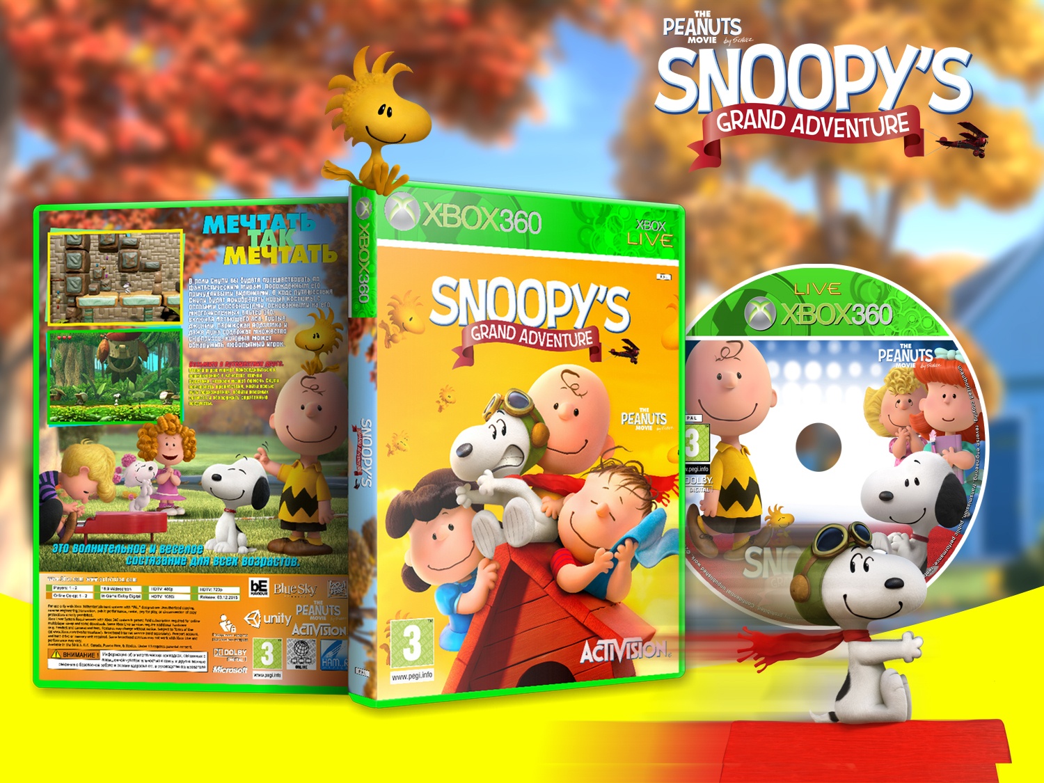 Peanuts Movie Snoopy's Grand Adventure box cover