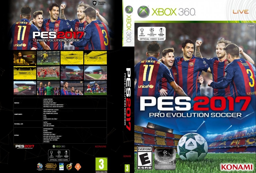 Pro Evolution Soccer 2017 box cover