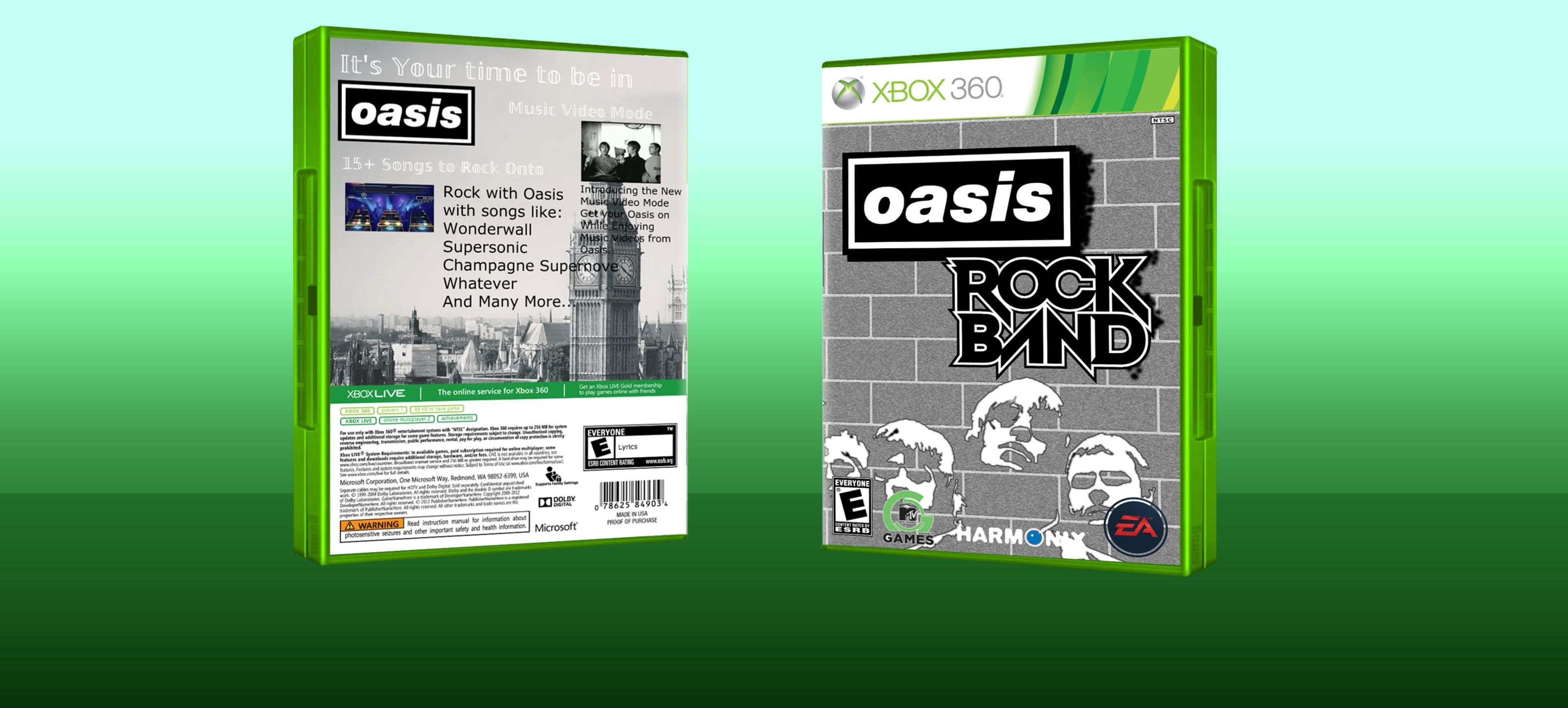 Oasis: Rock Band box cover