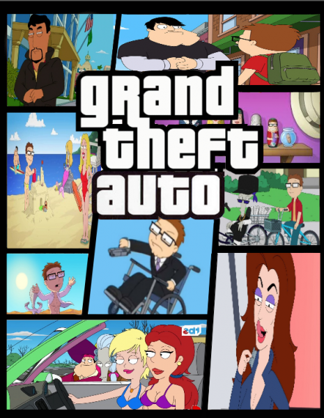 Grand Theft American dad box cover