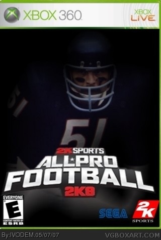 All-Pro Football 2K8 box cover