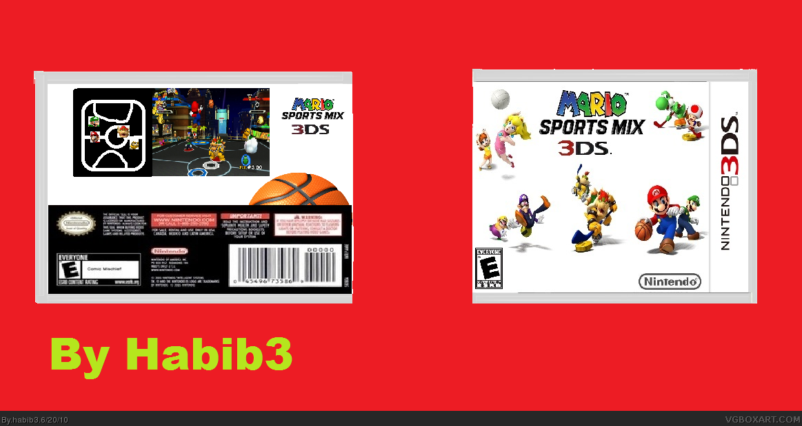 Mario Sports Mix 3DS box cover