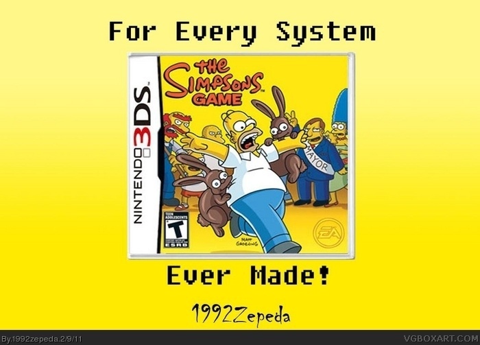 The Simpsons Game box art cover