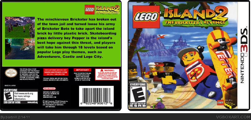 LEGO Island 2: The Brickster's Revenge (3DS) box cover
