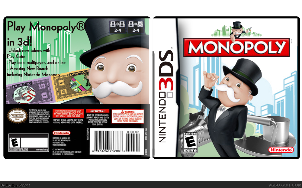Monopoly box cover