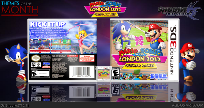 Mario & Sonic at the London 2012 Olympic Games box art cover