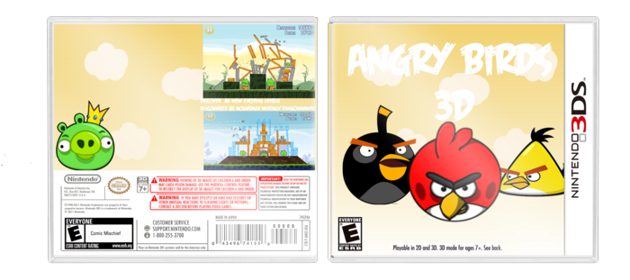 Angry Birds 3D box art cover