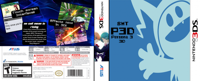 Persona 3DS box art cover