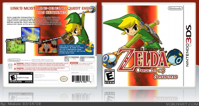 The Legend of Zelda: Oracle of Seasons box art cover