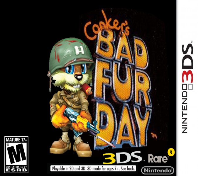 conkers bad fur day 3ds