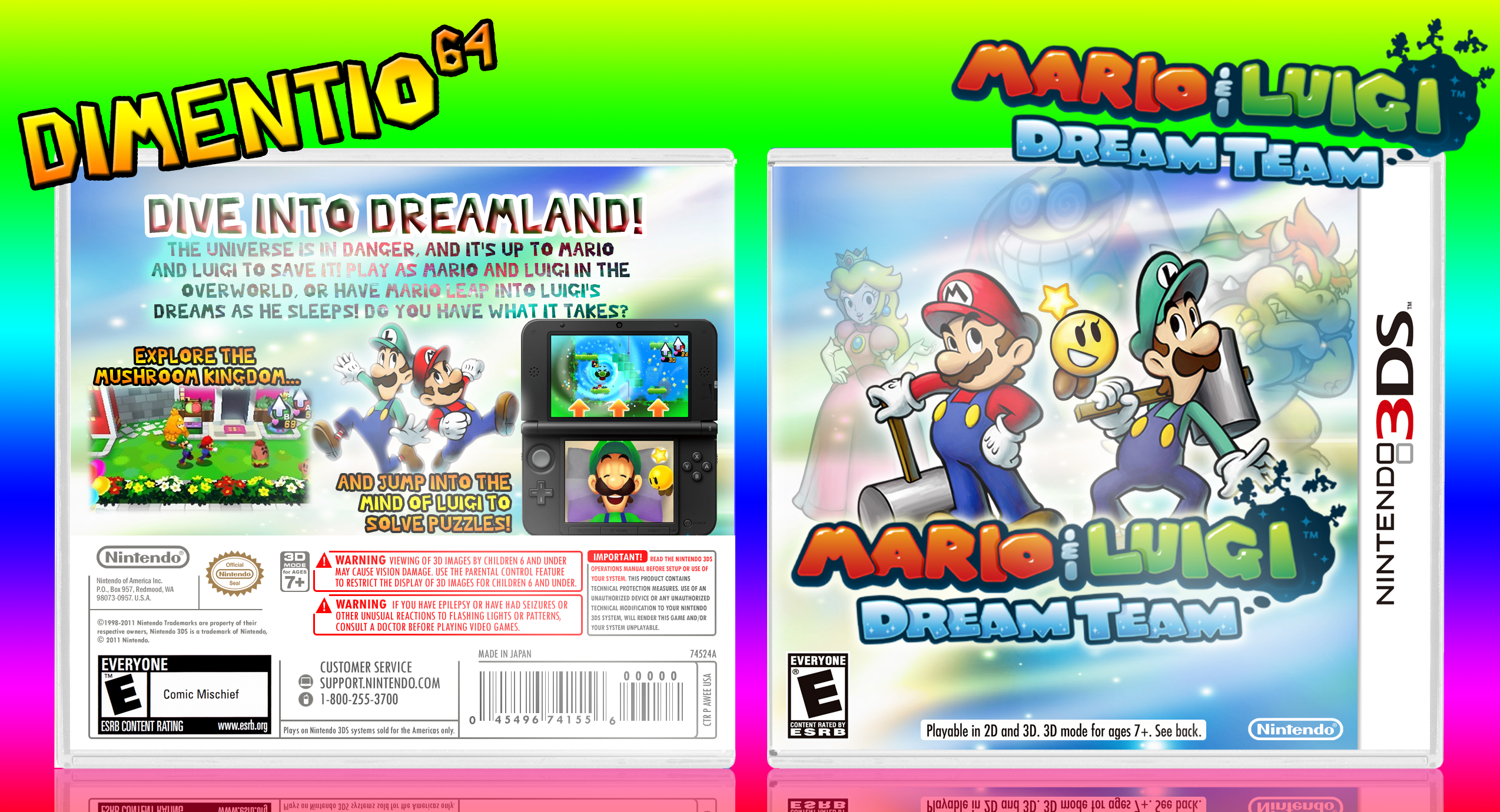 Mario & Luigi: Dream Team box cover