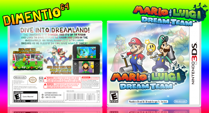 Mario & Luigi: Dream Team box art cover