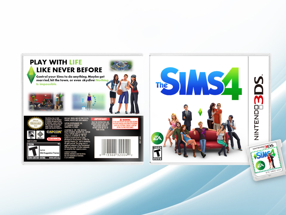 The Sims 4 box cover