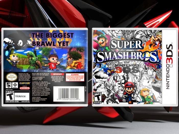 Super Smash Bros for Nintendo 3DS box art cover